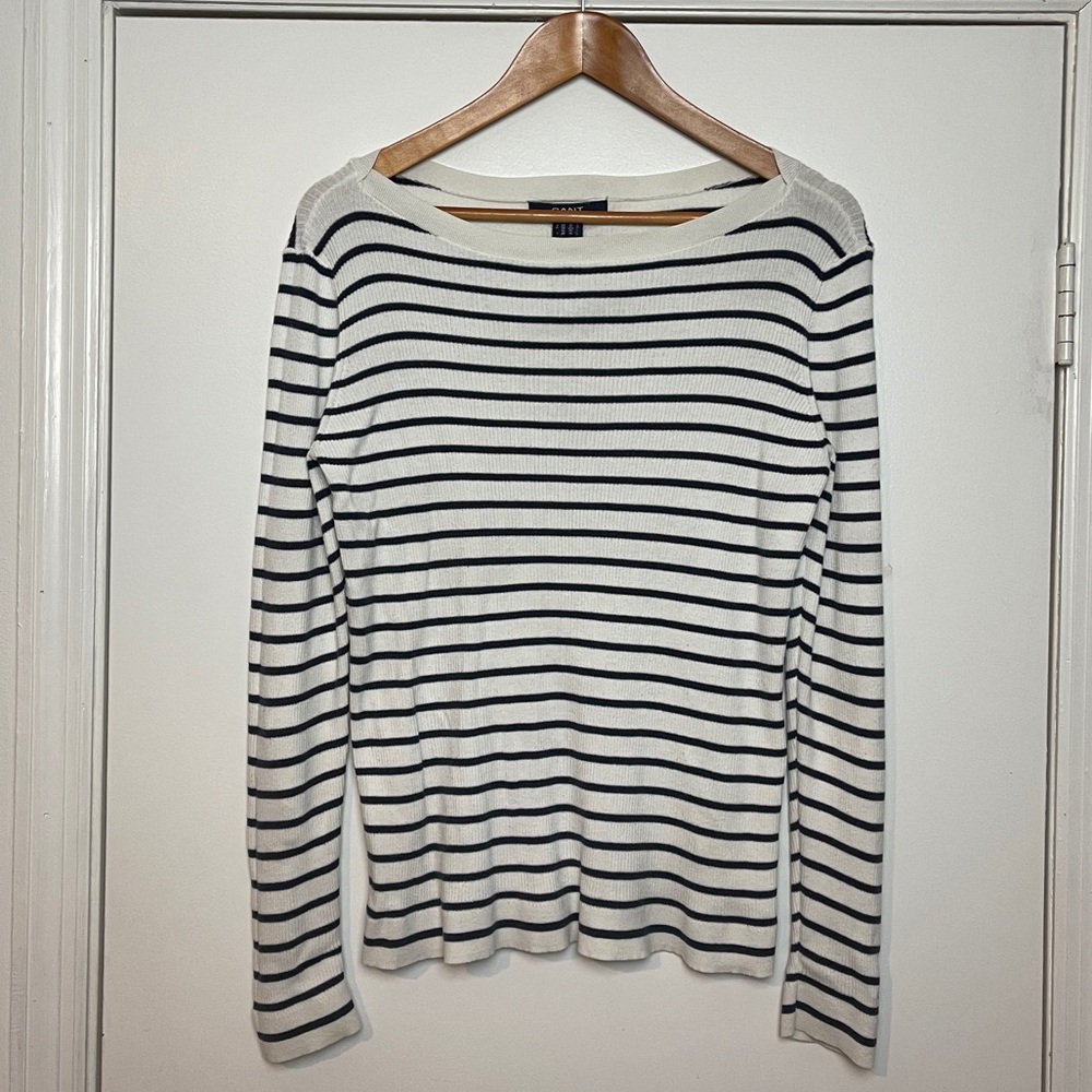 GANT Long Sleeve Ribbed Crew Sweater